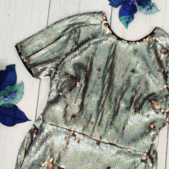 Revolve Lovers + Friends Mermaid Sequin Sheath Dress S - Picture 4 of 11